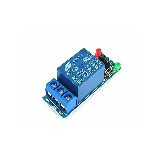 1 Kanal 12V Röle Modülü – Arduino Uyumlu Tek Kanallı Röle Kartı