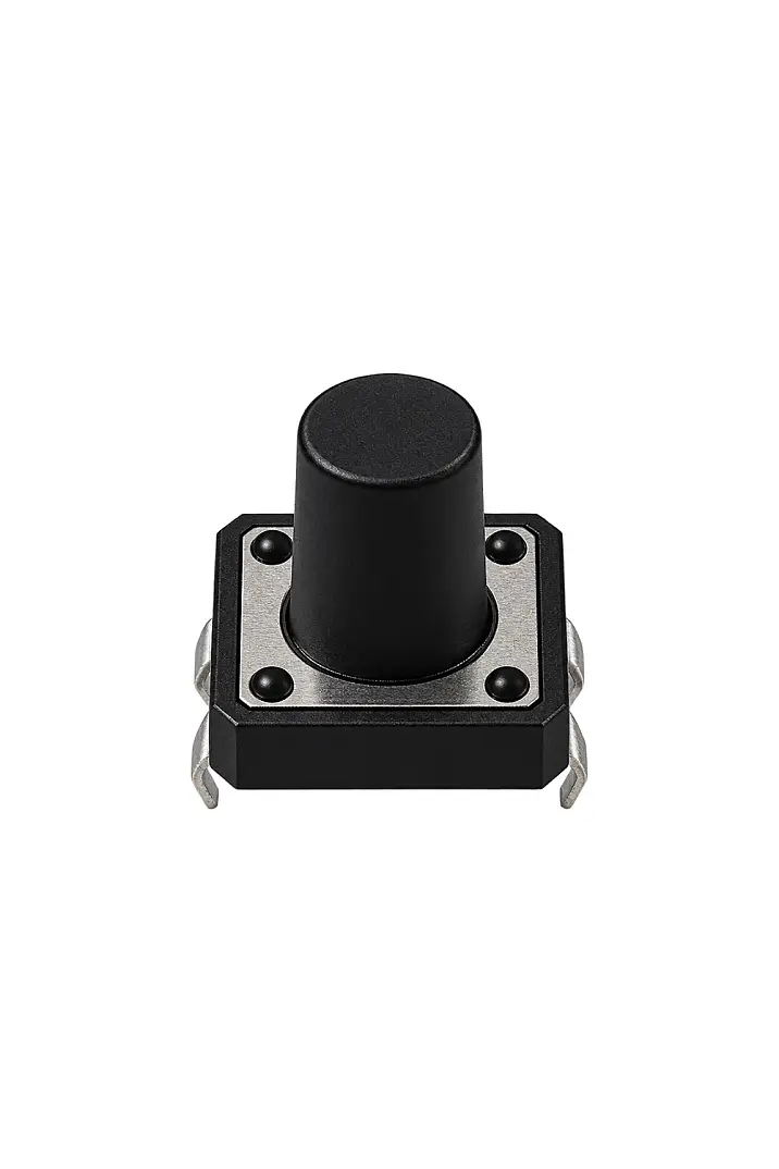 12x12x12mm Tact Switch – 4 Pinli Basmalı Buton - 1