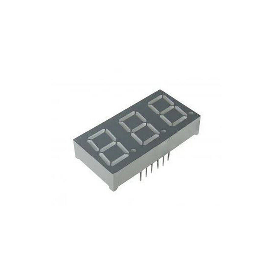 14mm Kırmızı 3 Haneli 7 Segment LED Display - Ortak Anot - 1