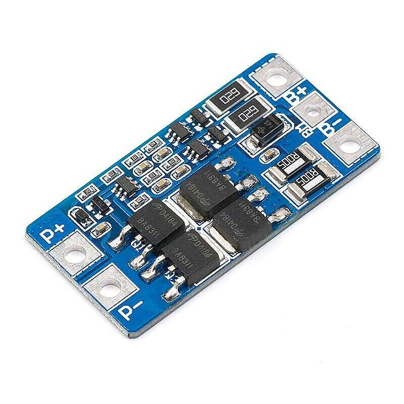 18650 Lityum Pil İçin 7.4V 2S 10A-13A BMS Koruma Kartı - 1