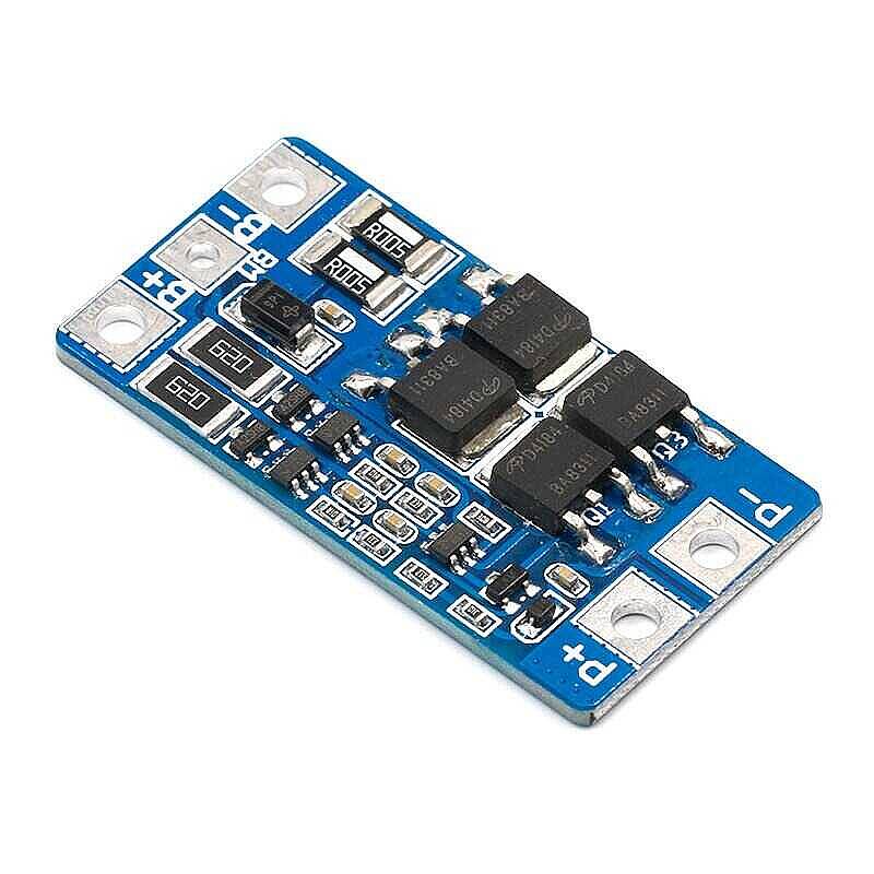 18650 Lityum Pil İçin 7.4V 2S 10A-13A BMS Koruma Kartı - 2