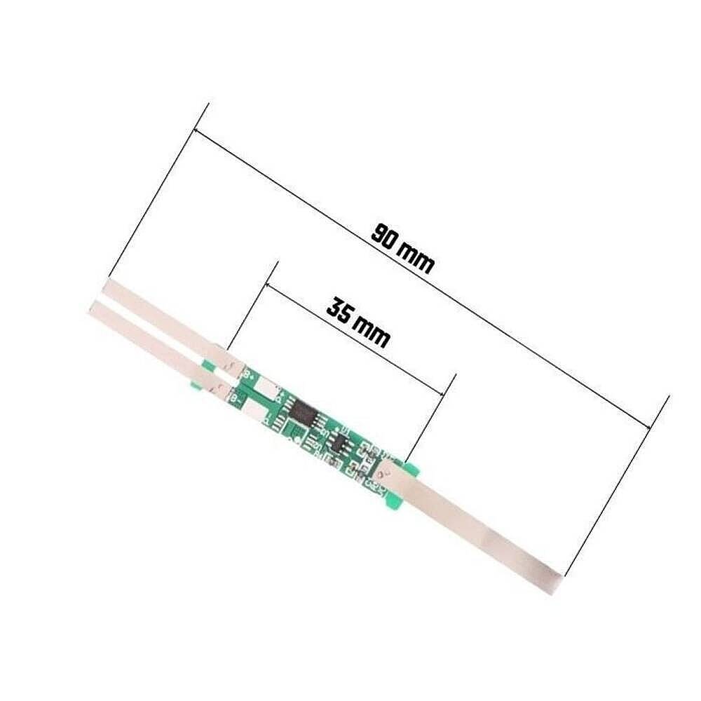 18650 Lityum Pil İçin 7.4V 2S 2A BMS Koruma Kartı - 2