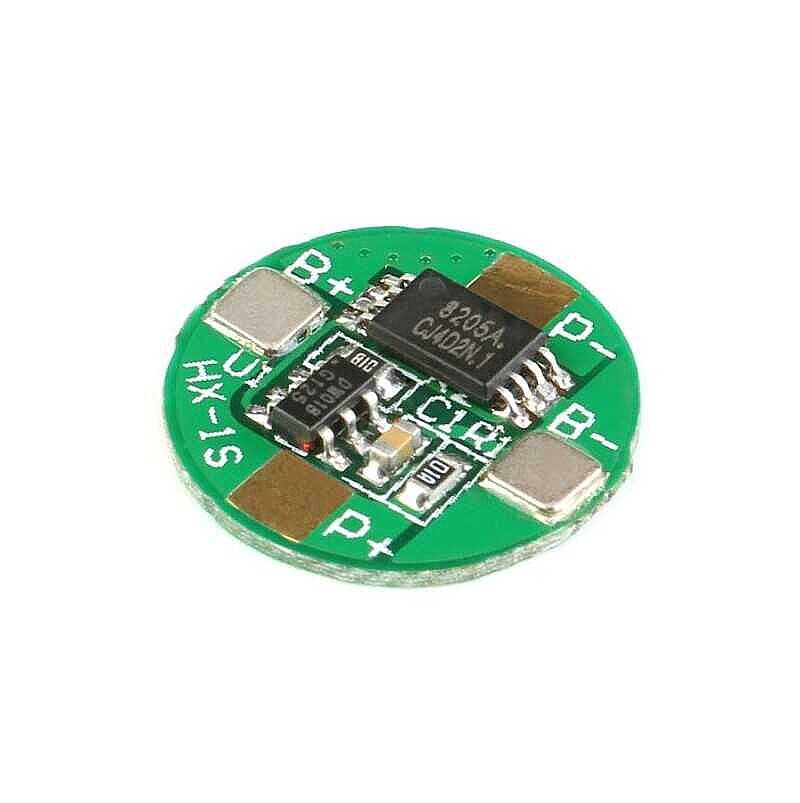 18650 Pil Uyumlu Yuvarlak 1S 2.5A BMS Koruma Kartı – 3.7V - 1