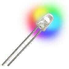 5mm RGB Flaşör LED – 2 Bacaklı Otomatik Renk Değiştiren LED  Kopyala