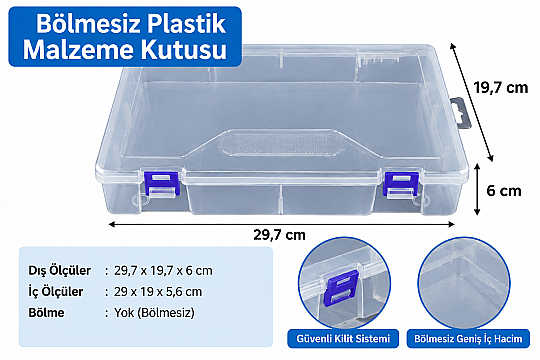 Arduino Malzeme Kutusu – Elektronik Komponent Saklama ve Düzenleme Kutusu