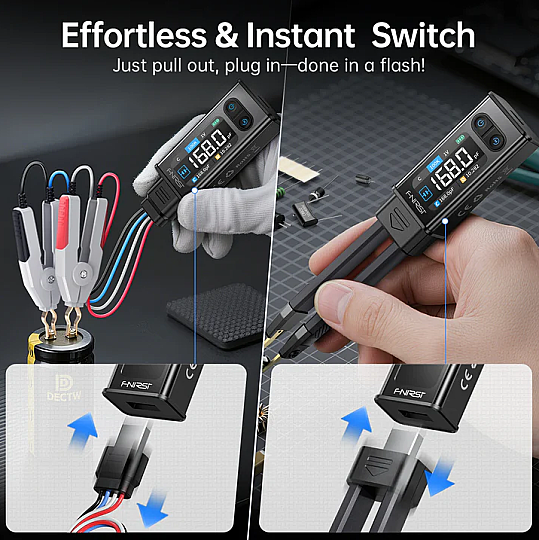 FNIRSI LCR-ST2 100kHz Akıllı Cımbız LCR ESR Metre - 2