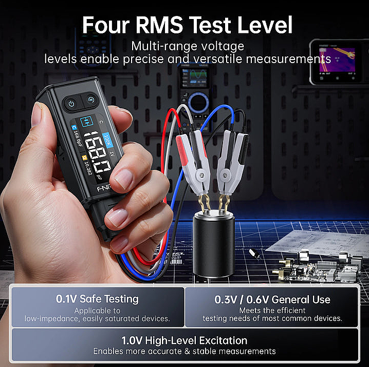 FNIRSI LCR-ST2 100kHz Akıllı Cımbız LCR ESR Metre - 3