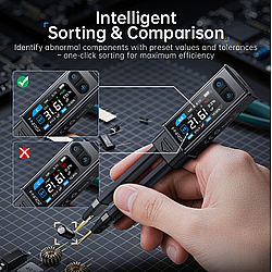 FNIRSI LCR-ST2 100kHz Akıllı Cımbız LCR ESR Metre - 7