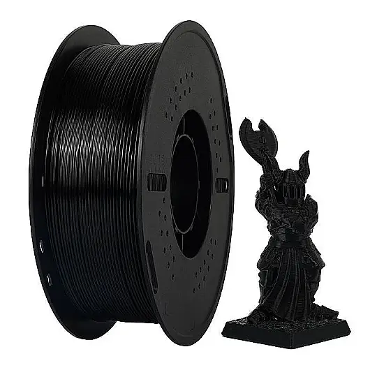 Kingroon PETG Filament 1.75mm 1Kg Dayanıklı 3D Yazıcı Filamenti Siyah