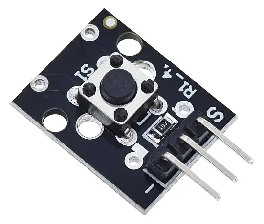 KY-004 3 Pin Buton Modülü – Arduino Uyumlu Push Button Modülü