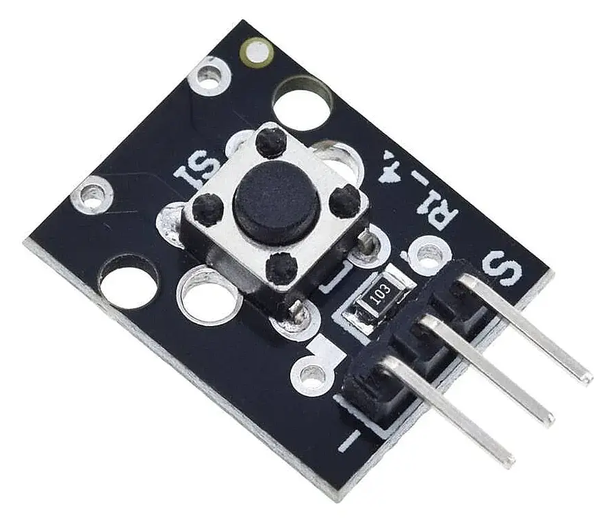 KY-004 3 Pin Buton Modülü – Arduino Uyumlu Push Button Modülü - 1