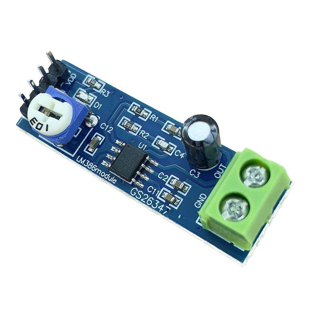 LM386 Ayarlanabilir Mini Ses Yükseltici Amfi Kartı 5-12V - 2