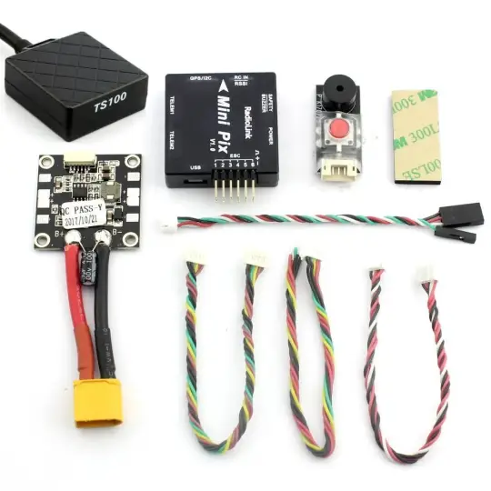 Mini Pix F4 Pixhawk Uçuş Kontrol Seti – TS100 GPS’li