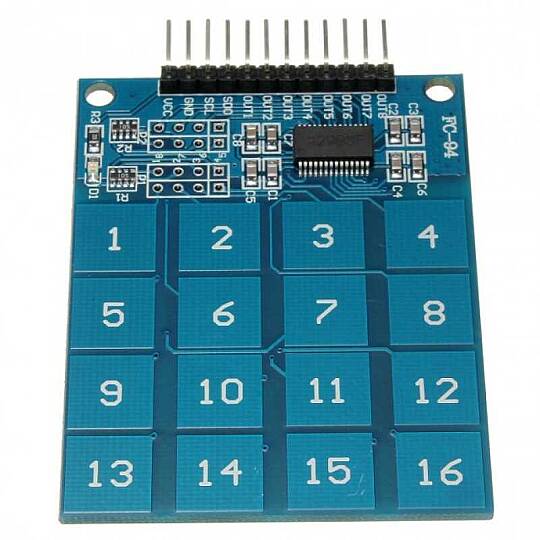 TTP229 16 Kanallı Kapasitif Dokunmatik Tuş Takımı – Arduino Uyumlu - 2