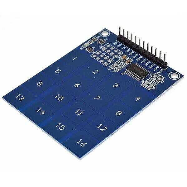 TTP229 16 Kanallı Kapasitif Dokunmatik Tuş Takımı – Arduino Uyumlu - 1